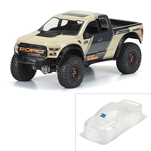 1/10 2017 Ford F-150 Raptor Clear Body 12.3" (313mm) WB Crwlrs von Pro-Line