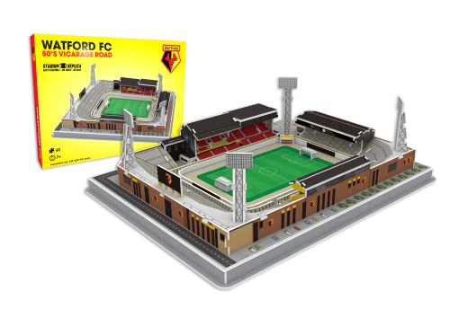Pro Lion 3D-Puzzle des Vicarage Road Stadium der 80er Jahre – 60 Teile | Home of Watford in den 80er Jahren | Fußballpuzzle der englischen Liga FC Fußball-Puzzle, Geschenke für Erwachsene & Kinder ab von Pro-Lion