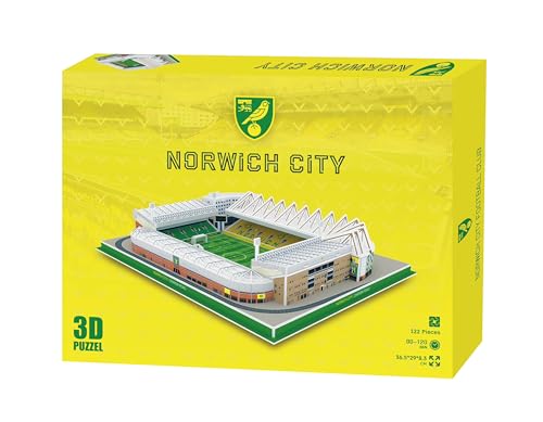 Tiger Merchandising 3D-Puzzle von Carrow Road Stadion – 122 Teile | Home of Norwich City | Englische Premier League FC Fußballgeschenke ab 7 Jahren Tiger Merchandising 3D-Puzzle von Carrow Road Stadion – 122 Teile | Home of Norwich City | Englische Premier League FC Fußballgeschenke ab 7 Jahren von Pro-Lion