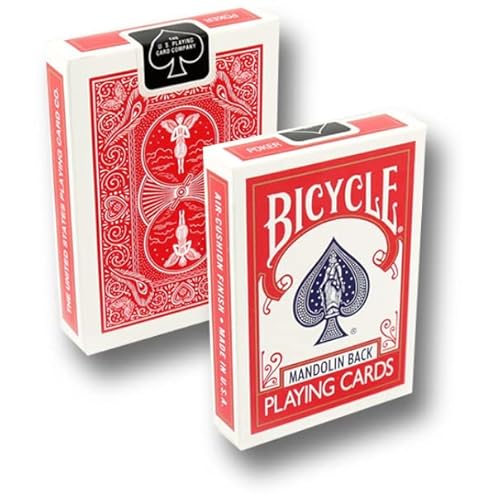 Bicycle Svengali Deck ROT, Zauberkarten mit Mandolin Back inkl. Online-Instruktionen, Gaff Deck für Kartentricks Lernen, Coole Zaubertricks mit Kartendecks, Mental Magic Pokerkarten Gimmick Bicycle Svengali Deck ROT, Zauberkarten mit Mandolin Back inkl. Online-Instruktionen, Gaff Deck für Kartentricks Lernen, Coole Zaubertricks mit Kartendecks, Mental Magic Pokerkarten Gimmick von ProTriXX
