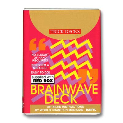 Bicycle Brainwave Deck - Gesteigerter Invisible Deck Effekt | Mental-Zaubertrick inkl. deutschsprachiger Anleitung | Mentalmagie-Kartenspiel für Zauberkasten | Zaubertricks Kartentricks Zauber-Artikel Bicycle Brainwave Deck - Gesteigerter Invisible Deck Effekt | Mental-Zaubertrick inkl. deutschsprachiger Anleitung | Mentalmagie-Kartenspiel für Zauberkasten | Zaubertricks Kartentricks Zauber-Artikel von ProTriXX