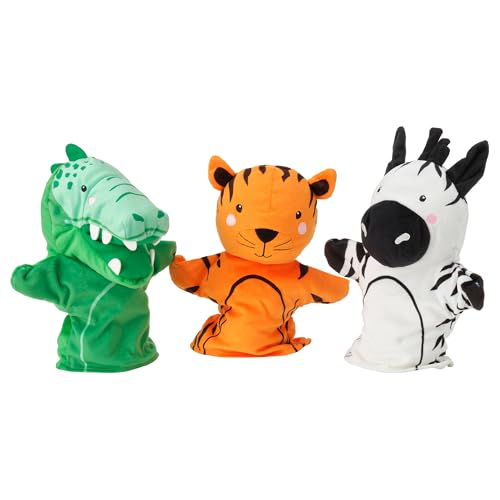 NATTHÄGER 3-teiliges Handpuppen-Set Krokodil Zebra/Tiger Multicolor NATTHÄGER 3-teiliges Handpuppen-Set Krokodil Zebra/Tiger Multicolor von ProTuning