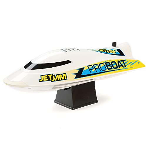 Jet Jam V2 12" Self-Righting Pool Racer Brushed RTR, White von Proboat