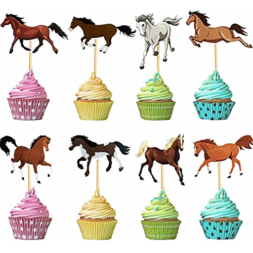 40 Stück Pferd Kuchen Dekoration Set Probuk 8 Arten Pferde Cupcake Topper Muffin Pferderennen Kuchen Abendessen Essen Dekoration Lieferungen für Themenpartys, Geburtstag, Babyparty, Hochzeit 40 Stück Pferd Kuchen Dekoration Set Probuk 8 Arten Pferde Cupcake Topper Muffin Pferderennen Kuchen Abendessen Essen Dekoration Lieferungen für Themenpartys, Geburtstag, Babyparty, Hochzeit von Probuk