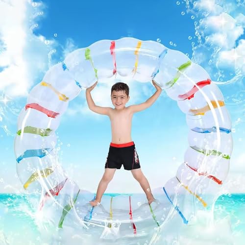 Probuk Aufblasbarer Rollen Schwimmer,Aufblasbares Wasserrad,120cm Simming Pool Wasserrad,Farbe Riese Schwimmbad-Spielzeug mit für Kinder und Erwachsene,Wasserspielzeug Kind Wasserpartys Probuk Aufblasbarer Rollen Schwimmer,Aufblasbares Wasserrad,120cm Simming Pool Wasserrad,Farbe Riese Schwimmbad-Spielzeug mit für Kinder und Erwachsene,Wasserspielzeug Kind Wasserpartys von Probuk