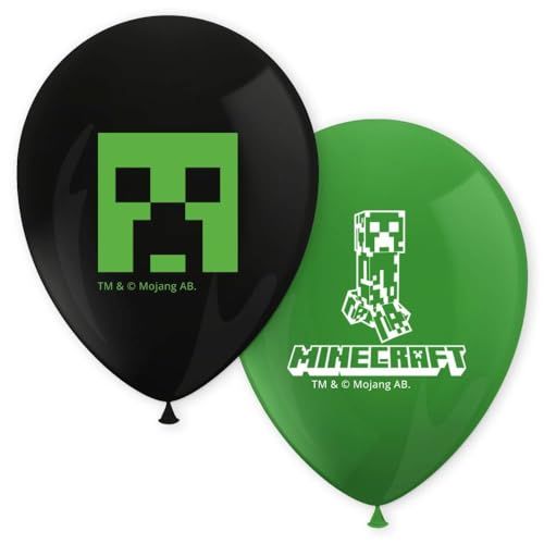 8 Luftballons * MINECRAFT * als Deko für Kindergeburtstag und Mottoparty | 85cm Umfang | Disney Luftballon Ballons Ballondeko Mottoparty Kinderparty 8 Luftballons * MINECRAFT * als Deko für Kindergeburtstag und Mottoparty | 85cm Umfang | Disney Luftballon Ballons Ballondeko Mottoparty Kinderparty von Procos