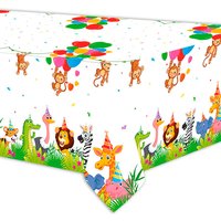 Dschungelparty Tischdecke aus Kunststoff-Folie, 120cm x 180cm Dschungelparty Tischdecke aus Kunststoff-Folie, 120cm x 180cm von Procos