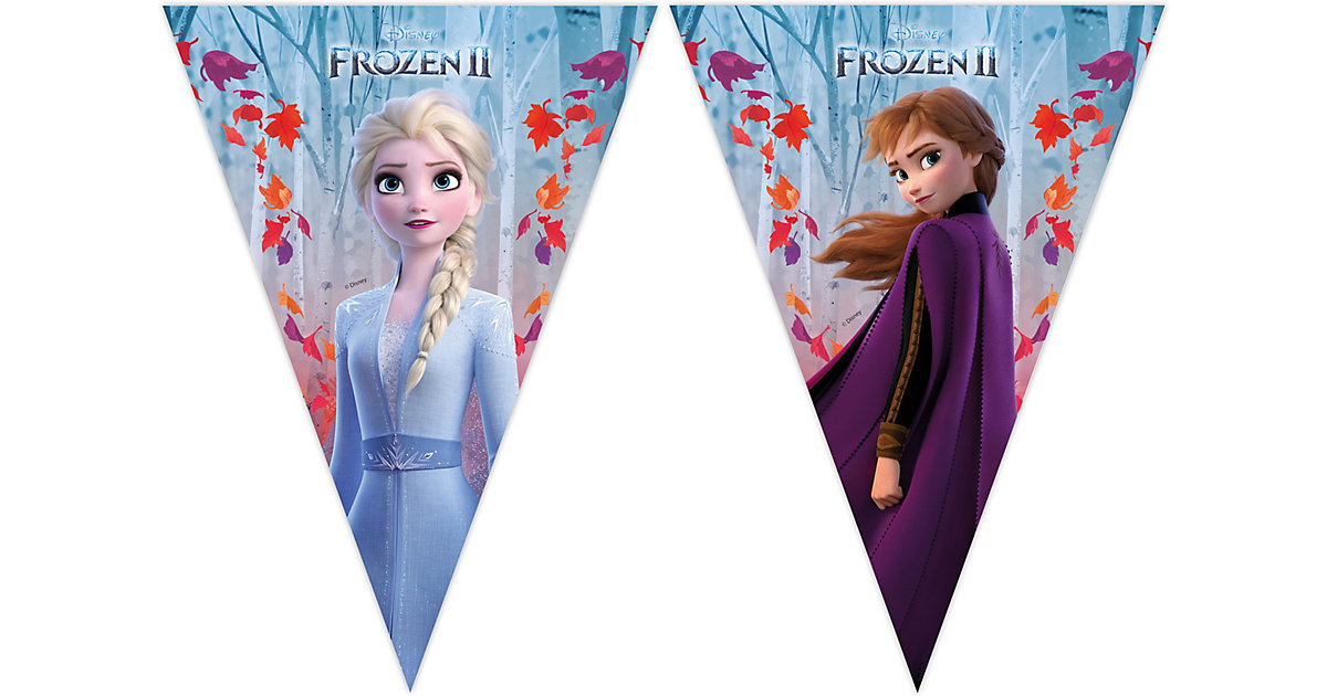 Girlande Wimpelkette Disney Die Eiskönigin 2,3m blau von Procos