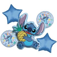 Folienballon Bouquet Disney Stitch Pineapple Bouquet 76x88cm und 3xØ46cm 5 Ballons Folienballon Bouquet Disney Stitch Pineapple Bouquet 76x88cm und 3xØ46cm 5 Ballons von Procos