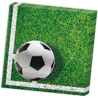 Fußball Servietten, 20 Stk, 33cm x 33cm Fußball Servietten, 20 Stk, 33cm x 33cm von Procos