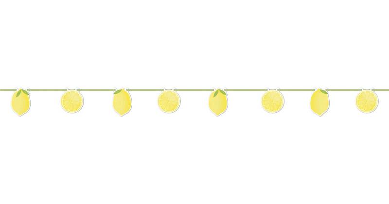 Girlande Banner Lemon, 2,3 m gelb/grün Girlande Banner Lemon, 2,3 m gelb/grün von Procos