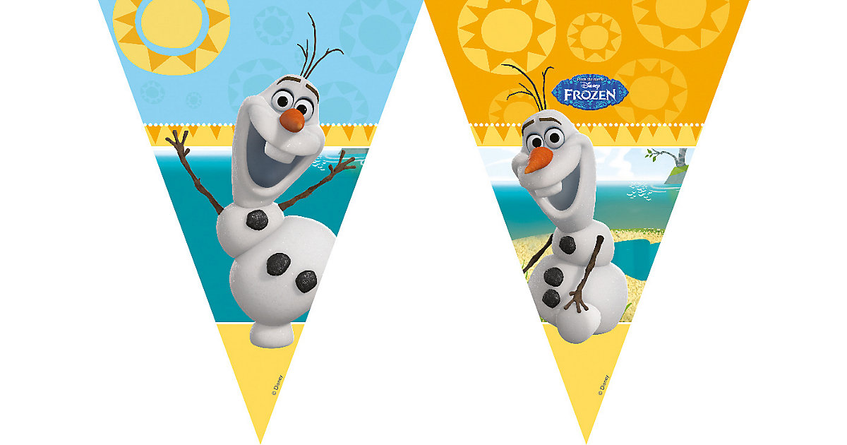 Girlande Wimpelkette Disney Die Eiskönigin Olaf Summer, 2,3 m blau/orange Girlande Wimpelkette Disney Die Eiskönigin Olaf Summer, 2,3 m blau/orange von Procos