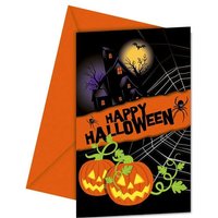 Halloween Einladungskarten im 6er Pack Halloween Einladungskarten im 6er Pack von Procos