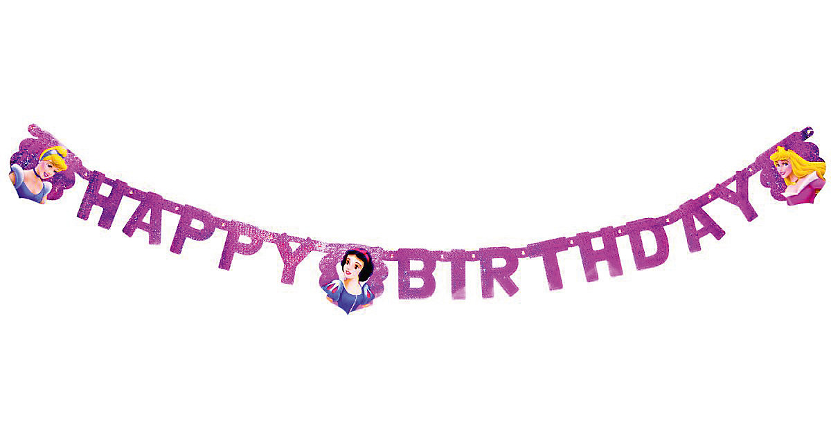 Happy Birthday Girlande Disney Princess Magic Prismatic, 2 m lila Modell 2 Happy Birthday Girlande Disney Princess Magic Prismatic, 2 m lila Modell 2 von Procos