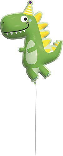 Lustiger Dinosaurier-Ballon für Kindergeburtstage Raumdeko grün-gelb 96 cm - Grün Lustiger Dinosaurier-Ballon für Kindergeburtstage Raumdeko grün-gelb 96 cm - Grün von Procos