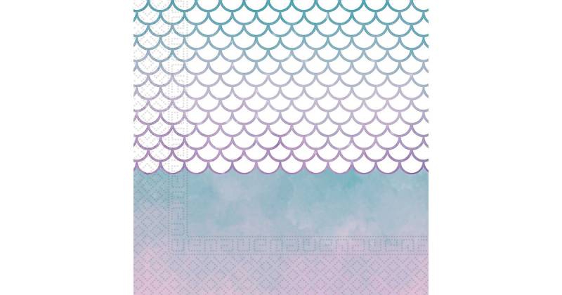 Servietten Meerjungfrau, 33 x 33 cm, 2-lagig, 20 Stück lila-kombi Servietten Meerjungfrau, 33 x 33 cm, 2-lagig, 20 Stück lila-kombi von Procos