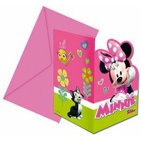Minnie Mouse Einladungen inkl. Umschläge, 6er Set Einladungskarten Minnie Mouse Einladungen inkl. Umschläge, 6er Set Einladungskarten von Procos