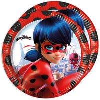 Miraculous Teller, 8er Pack, 23cm, Ladybug-Partyteller für Kinder Miraculous Teller, 8er Pack, 23cm, Ladybug-Partyteller für Kinder von Procos