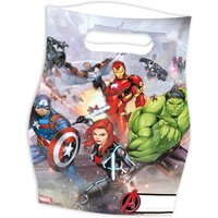 Mitgebseltütchen "Avengers", 6er, 23cm x 17cm Mitgebseltütchen "Avengers", 6er, 23cm x 17cm von Procos