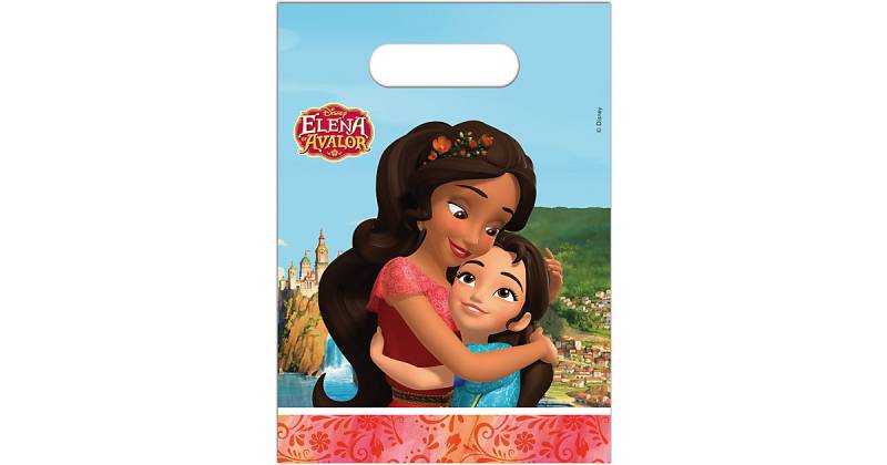 Mitgebseltüten Disney Elena von Avalor, 6 Stück schwarz/blau von Procos