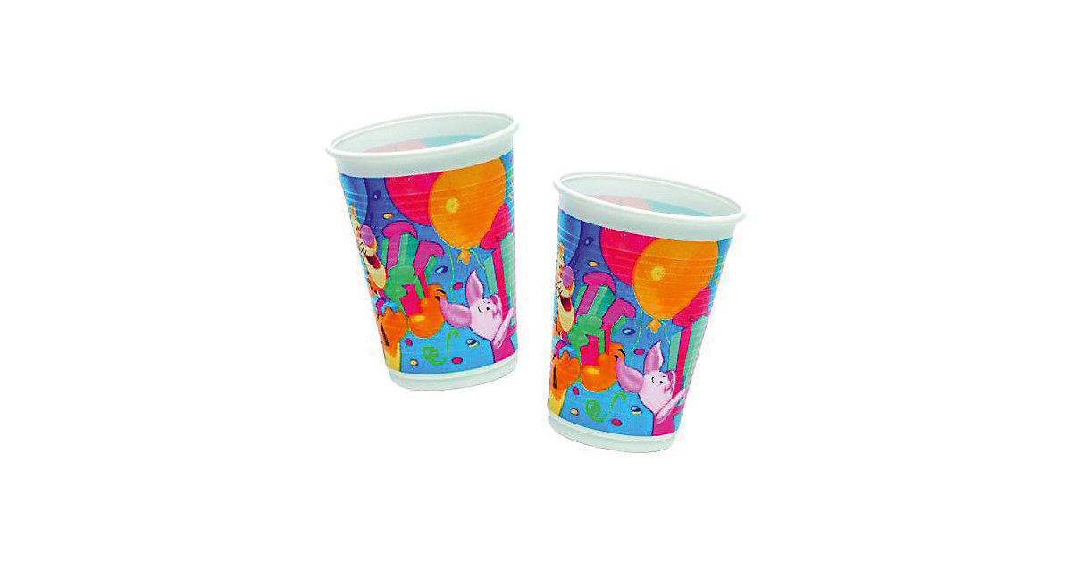 Partybecher/Trinkbecher Disney Winnie Puuh Alphabet, 200 ml, Kunststoff, 10 Stück Partybecher/Trinkbecher Disney Winnie Puuh Alphabet, 200 ml, Kunststoff, 10 Stück von Procos