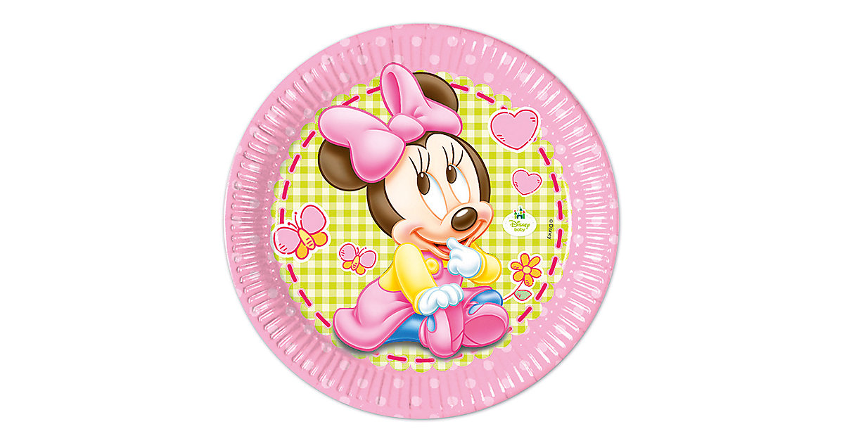 Papp-Partyteller Disney Minnie Mouse Baby, Ø 23 cm, 8 Stück rosa-kombi Papp-Partyteller Disney Minnie Mouse Baby, Ø 23 cm, 8 Stück rosa-kombi von Procos