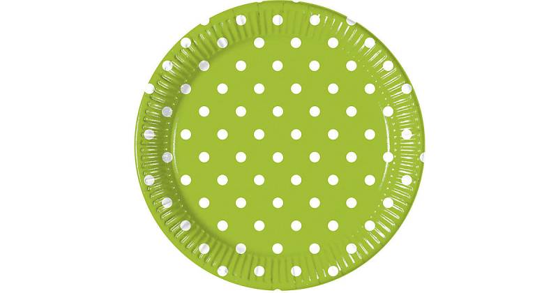 Papp-Partyteller Green Dots, Ø 23 cm, 8 Stück hellgrün Papp-Partyteller Green Dots, Ø 23 cm, 8 Stück hellgrün von Procos