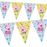 Peppa Pig Flaggenbanner, Peppa Wutz Wimpelkette aus Folie, 2,3m Peppa Pig Flaggenbanner, Peppa Wutz Wimpelkette aus Folie, 2,3m von Procos