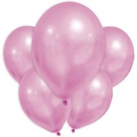 Pinke Metallic-Ballons, 8 Stk., 20cm von Procos