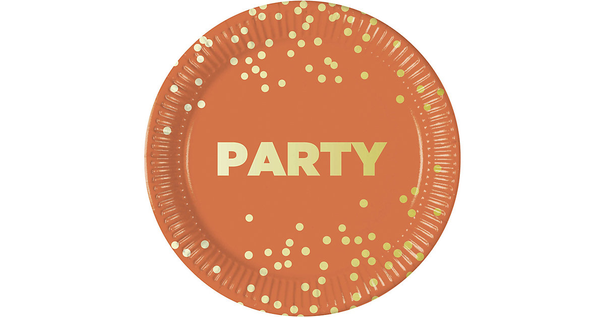 Papp-Partyteller Party Premium, Ø 23 cm, 8 Stück orange-kombi Papp-Partyteller Party Premium, Ø 23 cm, 8 Stück orange-kombi von Procos