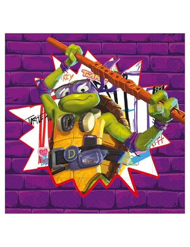Procos 20 Servietten Teenage Mutant Ninja Turtles von Procos