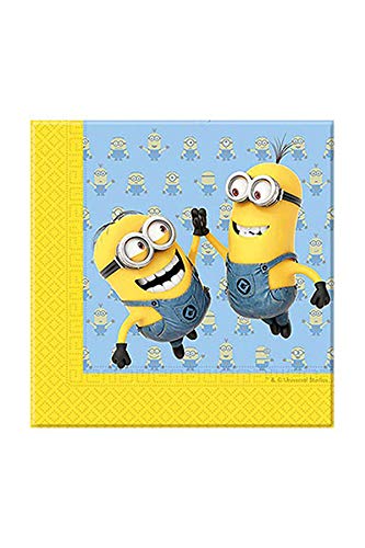 Procos 55681 87178 - Servietten Minions, 20 Stück, Größe 33 x 33 cm, Mundtuch, Kindergeburtstag, Partygeschirr, Tischdekoration Procos 55681 87178 - Servietten Minions, 20 Stück, Größe 33 x 33 cm, Mundtuch, Kindergeburtstag, Partygeschirr, Tischdekoration von Procos