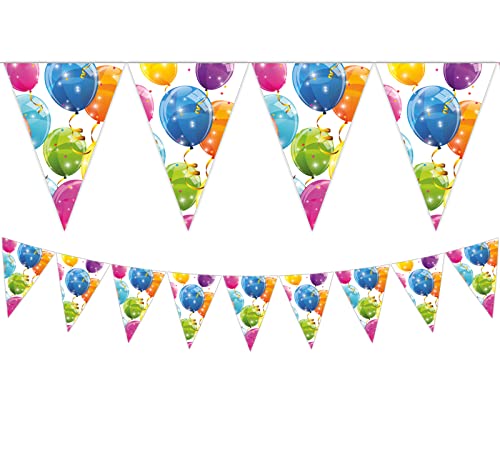 Procos 88154 - Flaggenbanner, Sparkling Balloons, 9er, Girlande, Geburtstag, Mottoparty Procos 88154 - Flaggenbanner, Sparkling Balloons, 9er, Girlande, Geburtstag, Mottoparty von Procos