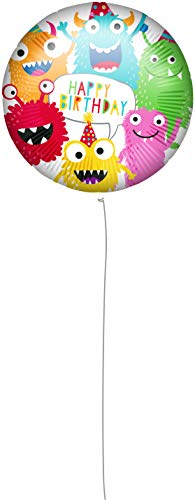 Procos 92429 - Folienballon Happy Birthday Monster, Größe 46 cm, Helium, Ballon, Geburtstag, Dekoration, Geschenk Procos 92429 - Folienballon Happy Birthday Monster, Größe 46 cm, Helium, Ballon, Geburtstag, Dekoration, Geschenk von Procos