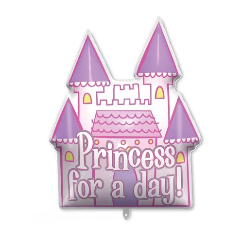 Procos 92442 - Folienballon Princess for a day, Größe 96 cm, Prinzessinnen Schloss, Helium, Ballon, Geburtstag, Dekoration, Geschenk Procos 92442 - Folienballon Princess for a day, Größe 96 cm, Prinzessinnen Schloss, Helium, Ballon, Geburtstag, Dekoration, Geschenk von Procos