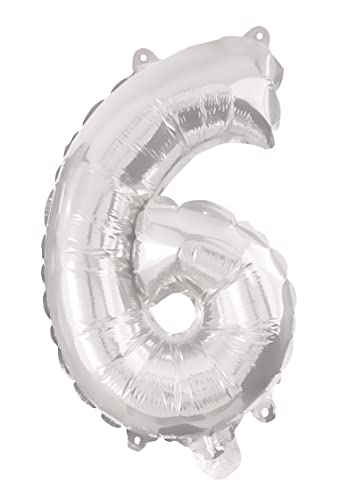 Procos 92472 - Folienballon Zahl, Silber, Größe 95 cm, Helium, Zahlenballon, Geburtstag, Dekoration, Jubiläum, Party Procos 92472 - Folienballon Zahl, Silber, Größe 95 cm, Helium, Zahlenballon, Geburtstag, Dekoration, Jubiläum, Party von Procos