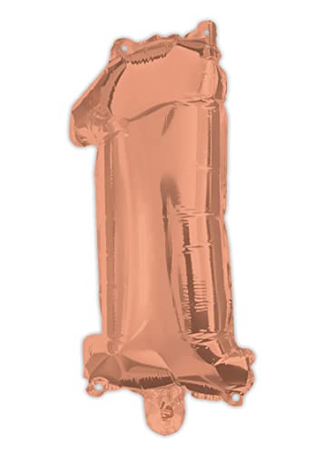 Procos 92477 - Folienballon Zahl, Rosegold, Größe 95 cm, Helium, Zahlenballon, Geburtstag, Dekoration, Jubiläum, Party Procos 92477 - Folienballon Zahl, Rosegold, Größe 95 cm, Helium, Zahlenballon, Geburtstag, Dekoration, Jubiläum, Party von Procos