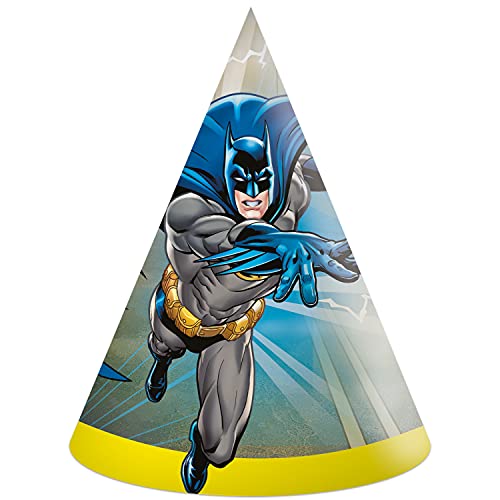 Procos 93360 - Papierhüte Batman, 16x12 cm, FSC® Mix, Kindergeburtstag Procos 93360 - Papierhüte Batman, 16x12 cm, FSC® Mix, Kindergeburtstag von Procos