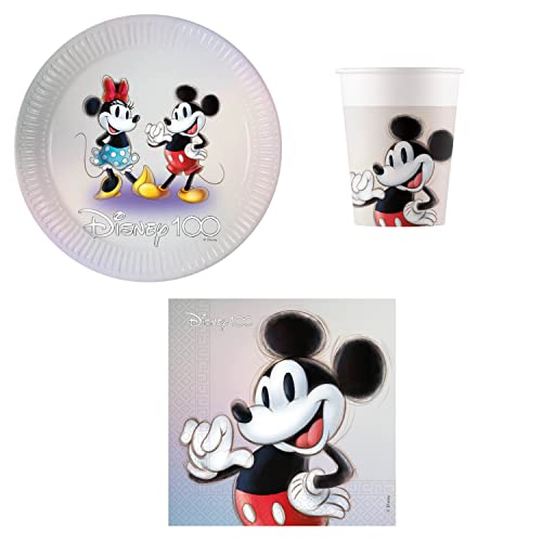 Procos DY10273860 - Disney Party Set Small, Teller, Servietten und Becher, Tischdeko, Geburtstagsdekoration Procos DY10273860 - Disney Party Set Small, Teller, Servietten und Becher, Tischdeko, Geburtstagsdekoration von Procos