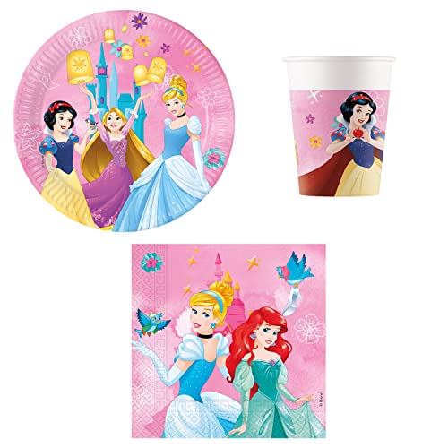 Procos DY10273861 - Princess Live your Story Party Set Small, Teller, Servietten und Becher, Tischdeko, Geburtstagsdekoration Procos DY10273861 - Princess Live your Story Party Set Small, Teller, Servietten und Becher, Tischdeko, Geburtstagsdekoration von Procos