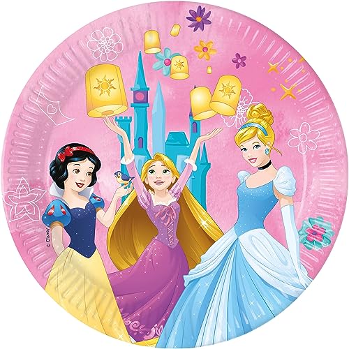 Folat 93847P Einwegteller Papier FSC Princess 23cm - 8 Stück von Procos