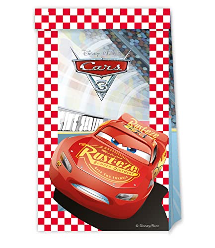 Folat 94077P Kleine Tüten FSC Cars 3 4 Stück - Kindergeburtstag Mitgebsel Tüten Cars Geburtstagsfeier zubehör Wiederverwendbare Kinder Cars Boxen Folat 94077P Kleine Tüten FSC Cars 3 4 Stück - Kindergeburtstag Mitgebsel Tüten Cars Geburtstagsfeier zubehör Wiederverwendbare Kinder Cars Boxen von Procos