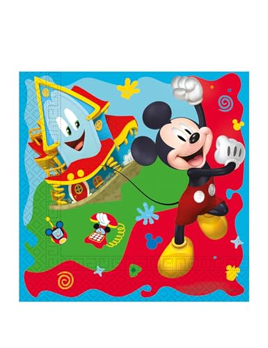 Procos 93824 Mickey Servietten, Mehrfarbig, Mittel Procos 93824 Mickey Servietten, Mehrfarbig, Mittel von Procos