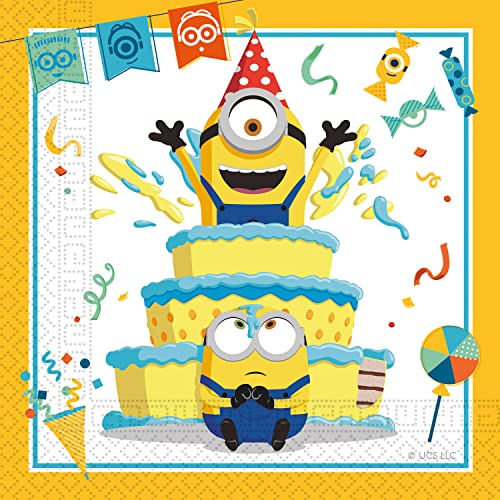 Procos Folat 92136P Servietten Minions 33x33cm-20 Stück, Multicolor von Procos