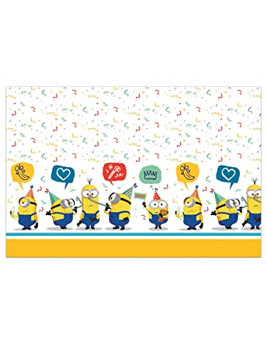 Procos Tovaglia plastica Minions Rise of Gru (180x120cm) Folat 92137P Tischdecke Minions-180x120cm, Druck, Mehrfarbig Procos Tovaglia plastica Minions Rise of Gru (180x120cm) Folat 92137P Tischdecke Minions-180x120cm, Druck, Mehrfarbig von Procos