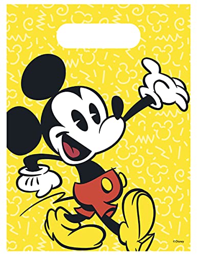 Procos - PR88861 6er Set Geschenktüten Mickey Retro One Size, Mehrfarbig von Procos