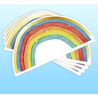 Regenbogen Formservietten, 16 Stk, 32,5cm x 15,5cm Regenbogen Formservietten, 16 Stk, 32,5cm x 15,5cm von Procos