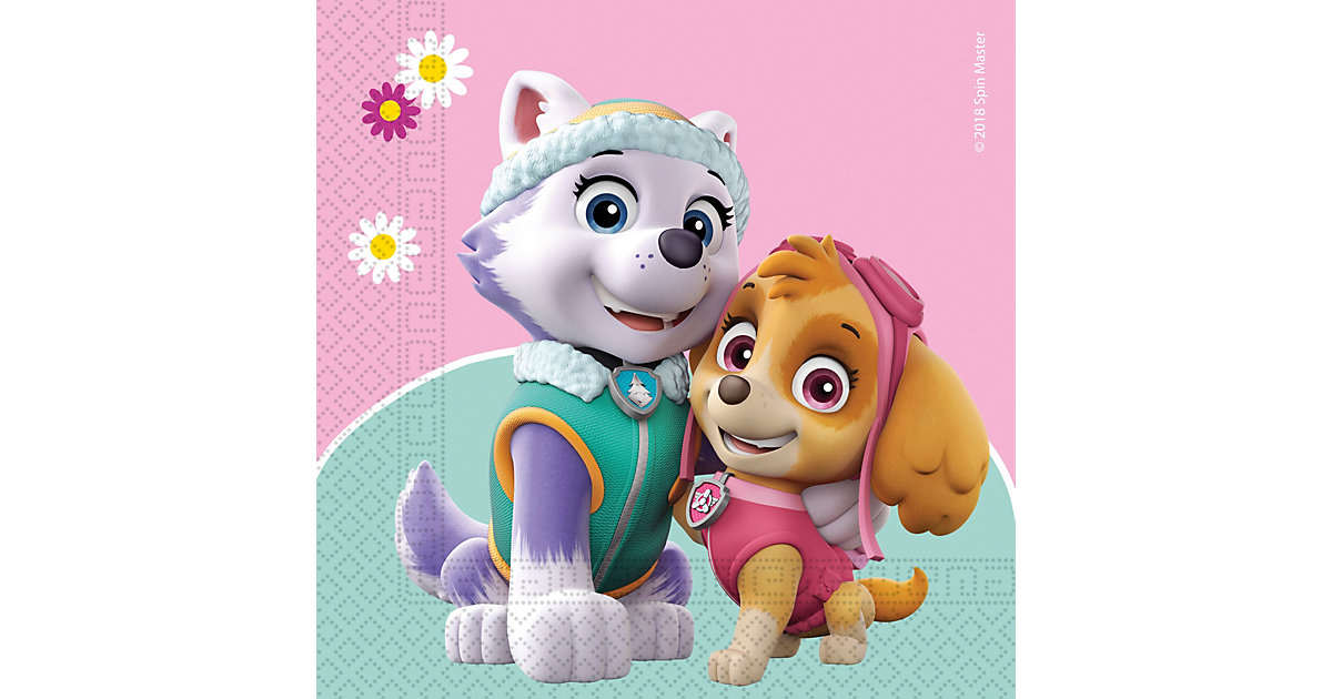Servietten PAW Patrol Skye & Everest, 33 x 33 cm, 2-lagig, 20 Stück altrosa/khaki Servietten PAW Patrol Skye & Everest, 33 x 33 cm, 2-lagig, 20 Stück altrosa/khaki von Procos