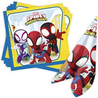 Servietten Spidey im 20er Pack, 33cm x 33cm, Spiderman Tischdeko von Procos