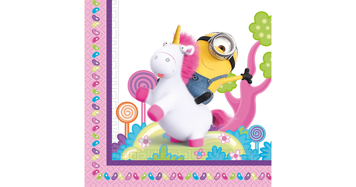 Servietten Fluffy Minions, 33 x 33 cm, 2-lagig, 20 Stück hellblau/weiß Servietten Fluffy Minions, 33 x 33 cm, 2-lagig, 20 Stück hellblau/weiß von Procos